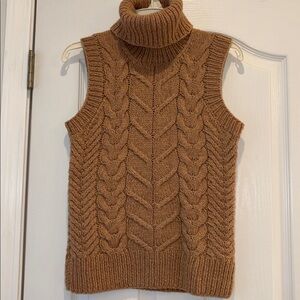 Michael Kors Camel Knit 100% Wool Sweater